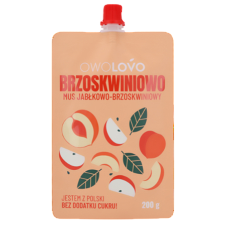 Mus jabłkowo-brzoskwiniowy 200g * BRZOSKWINIOWO OWOLOVO